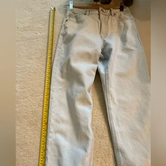 Dynamite Claudia mom Straight Leg Jeans High-Waisted Vintage inspired light blue - Picture 5 of 12